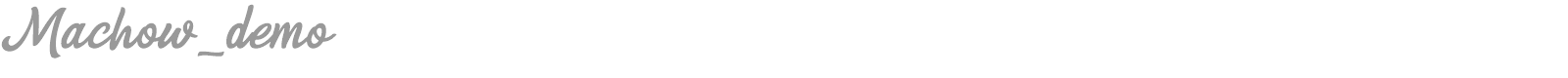 Machow font preview